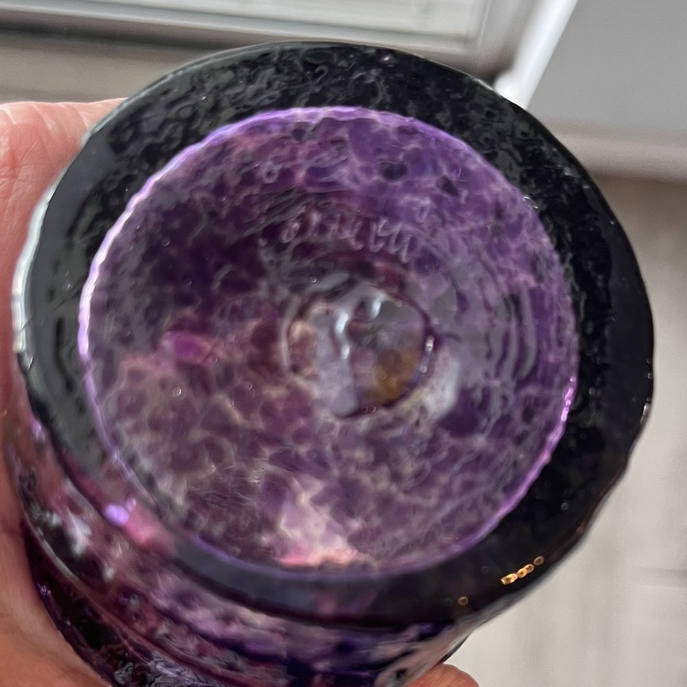 Andrew Iannazzi Moai Tiki Mug In Lava Gray To Amethyst Signed - Picture 7 of 10